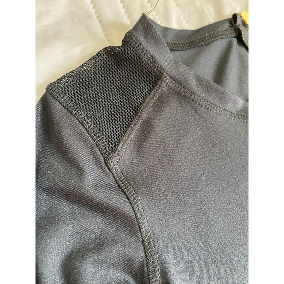 Women's Alala Black Long Sleeve Dress W Mess Detail On Shoulders Size  XS - Picture 2 of 5